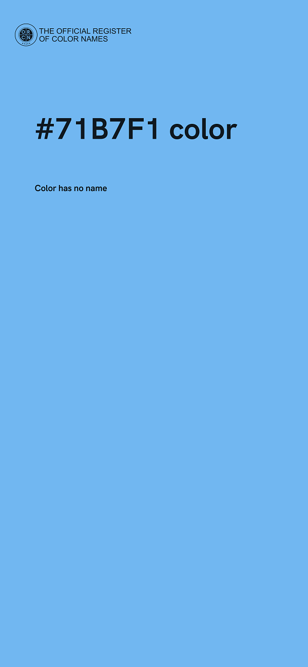 #71B7F1 color image