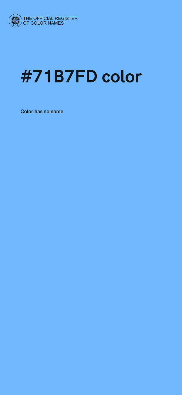#71B7FD color image