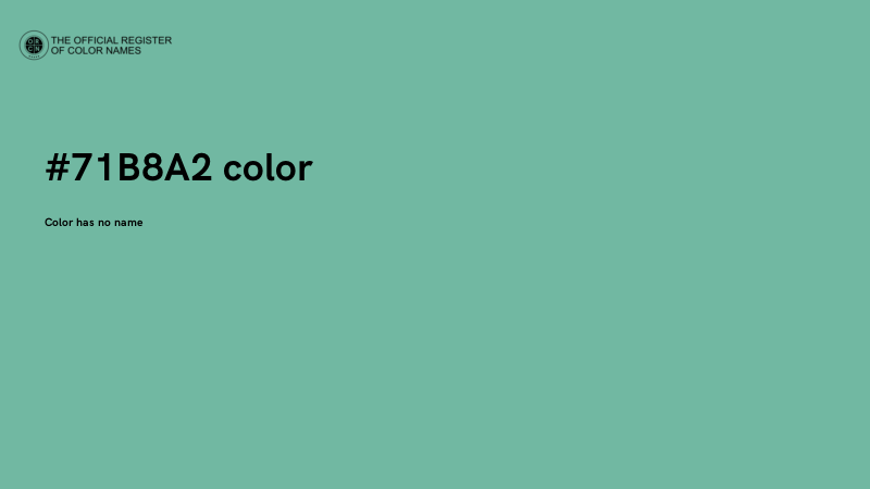 #71B8A2 color image