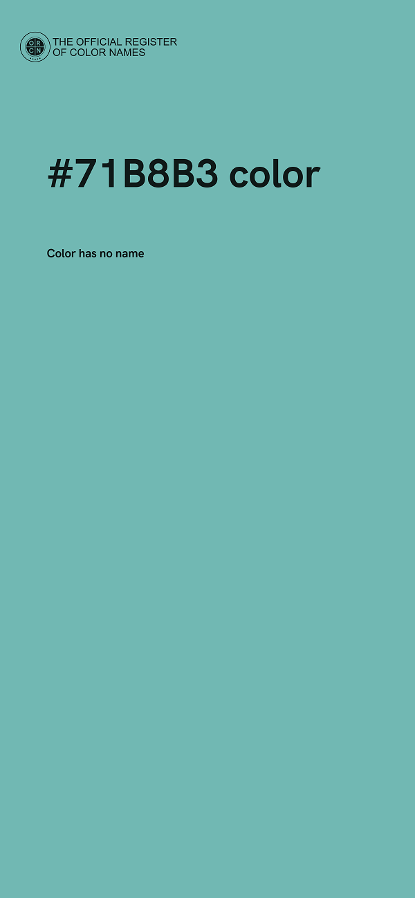 #71B8B3 color image