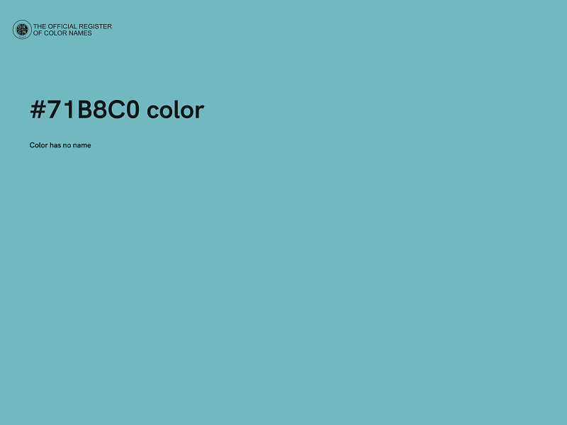 #71B8C0 color image