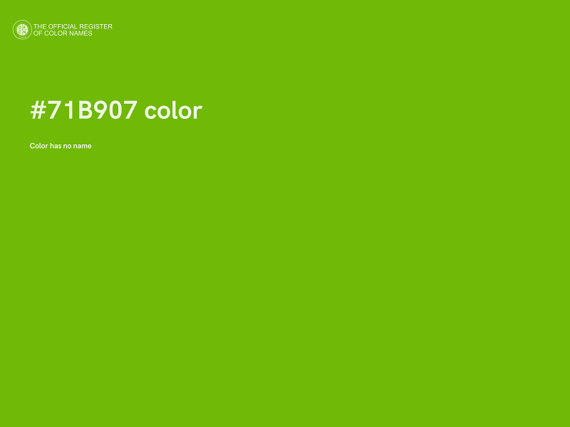 #71B907 color image
