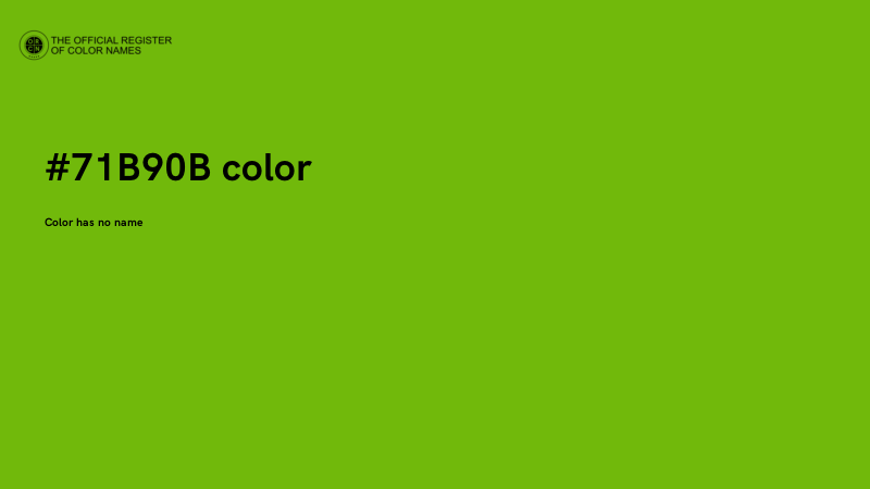#71B90B color image