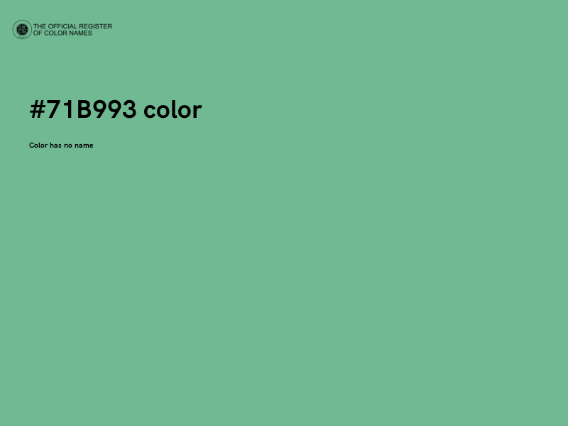 #71B993 color image