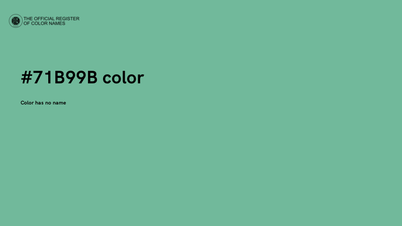 #71B99B color image