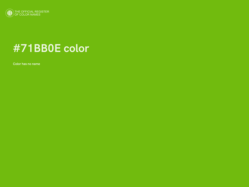 #71BB0E color image