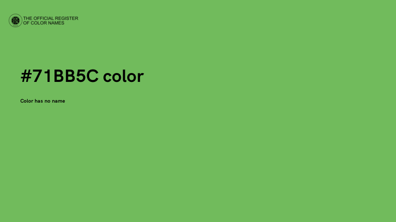 #71BB5C color image