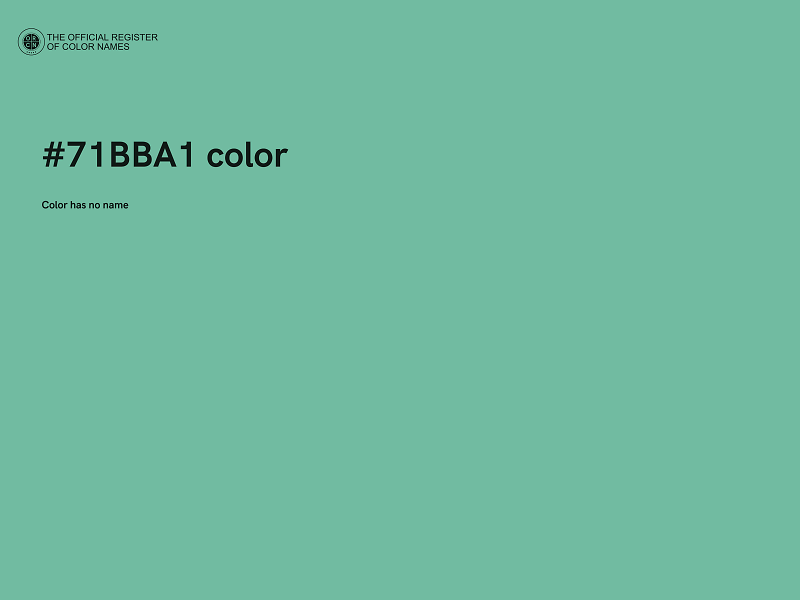 #71BBA1 color image