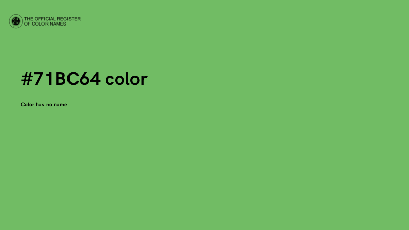 #71BC64 color image