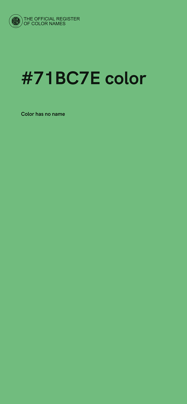 #71BC7E color image