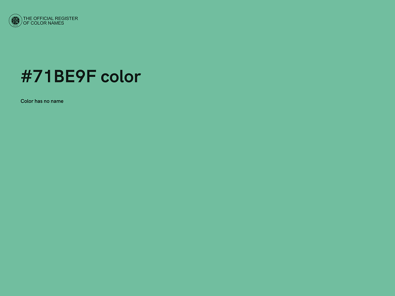 #71BE9F color image