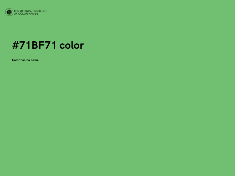 #71BF71 color image