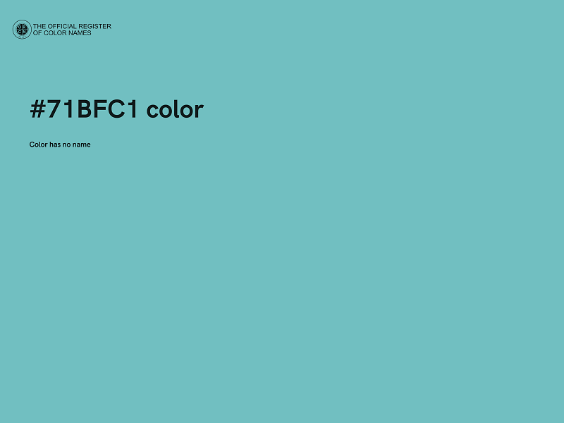 #71BFC1 color image