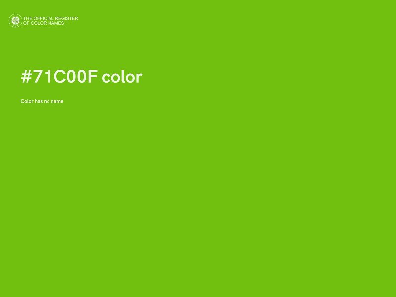 #71C00F color image