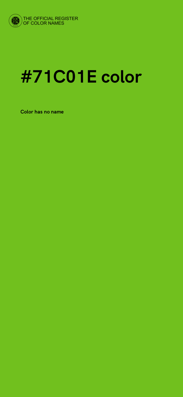 #71C01E color image