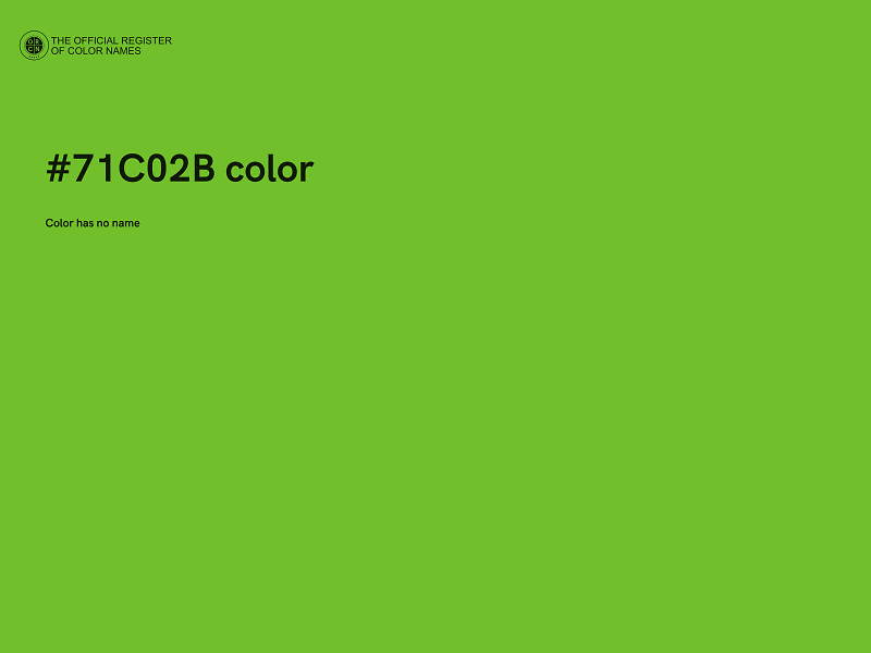#71C02B color image