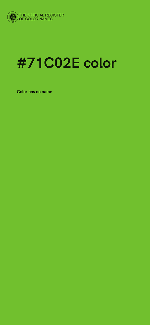 #71C02E color image