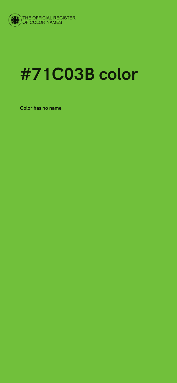 #71C03B color image