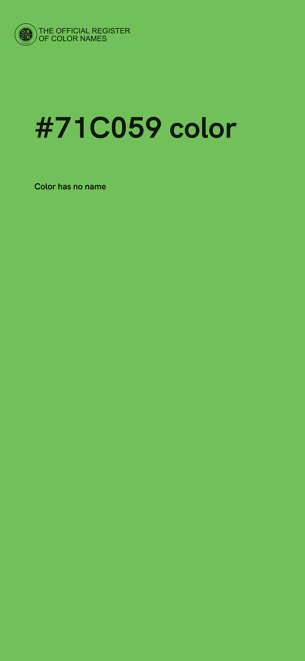 #71C059 color image
