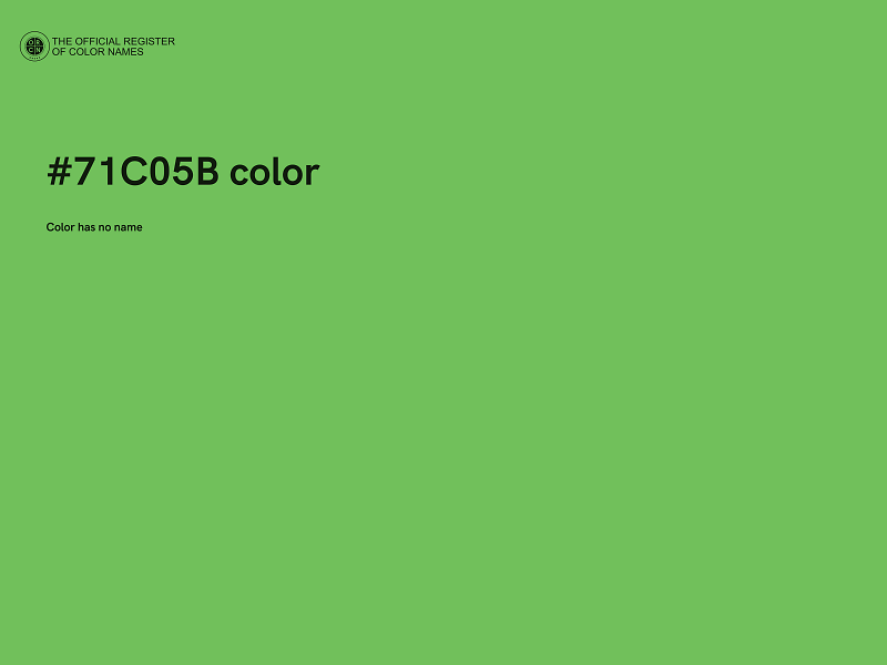 #71C05B color image