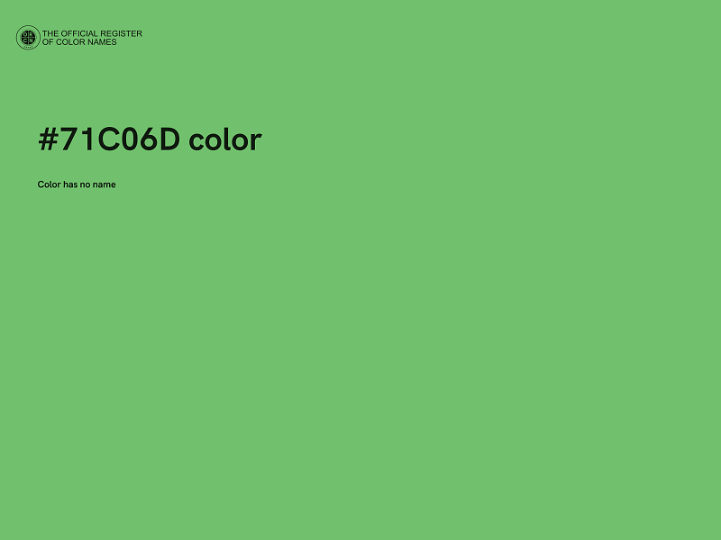 #71C06D color image