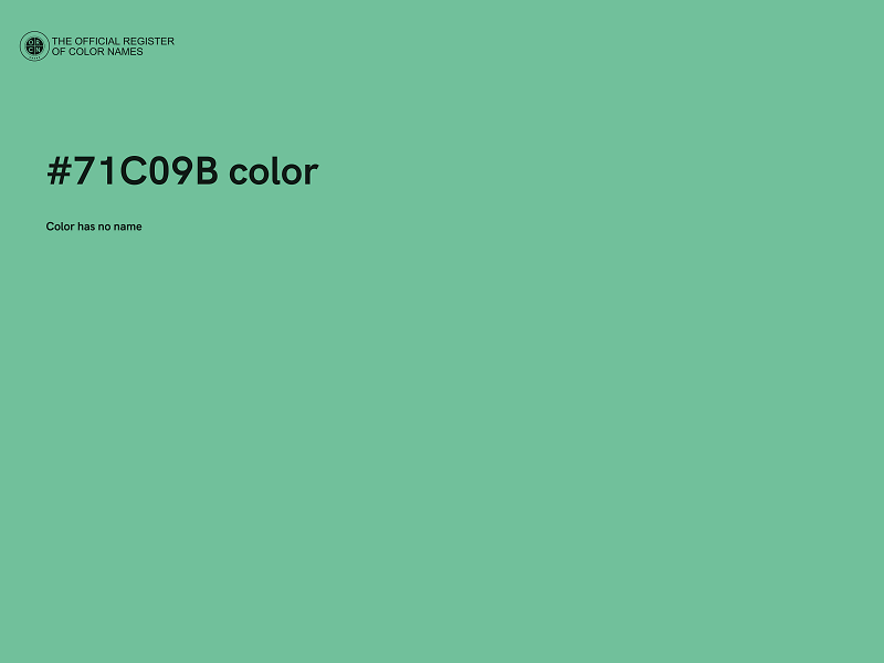 #71C09B color image