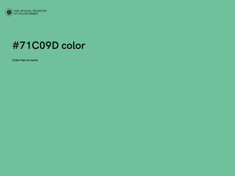 #71C09D color image