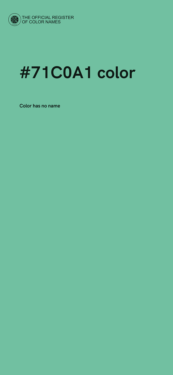 #71C0A1 color image