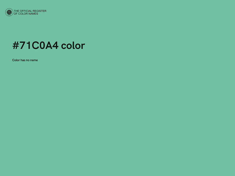 #71C0A4 color image