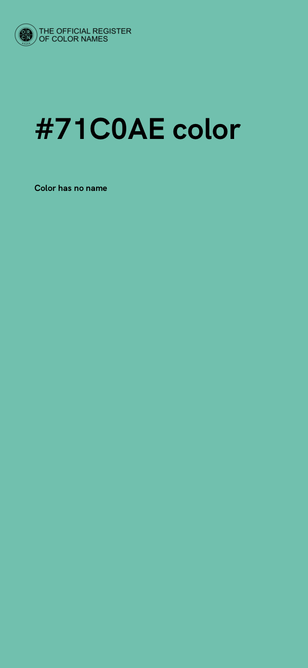 #71C0AE color image