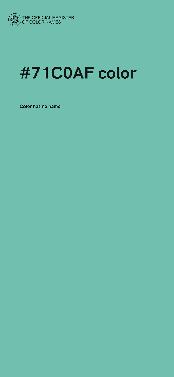 #71C0AF color image