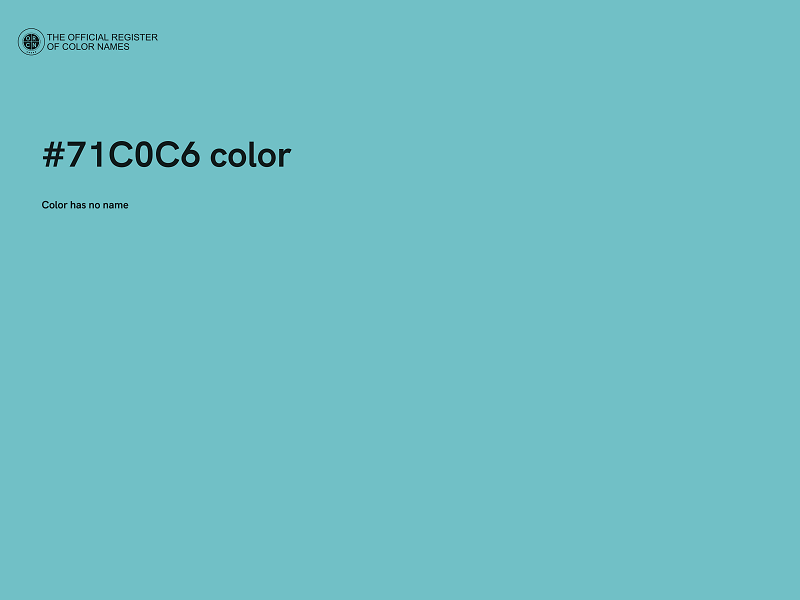 #71C0C6 color image