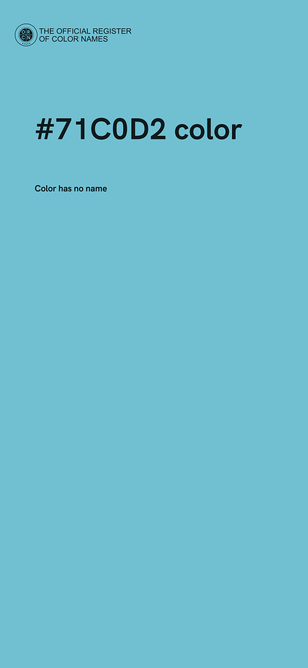 #71C0D2 color image