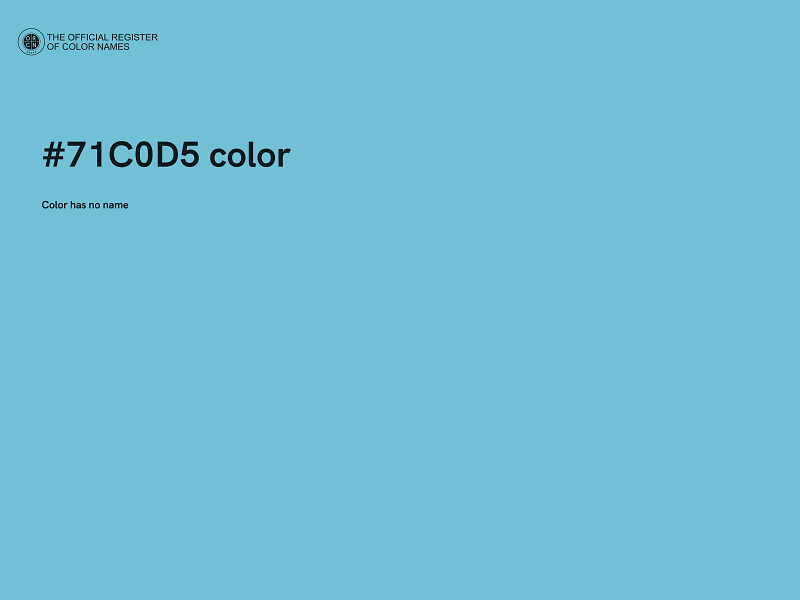 #71C0D5 color image