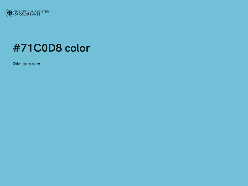 #71C0D8 color image