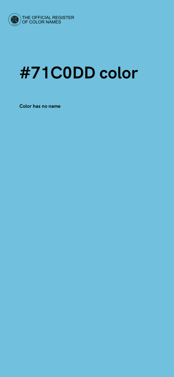 #71C0DD color image