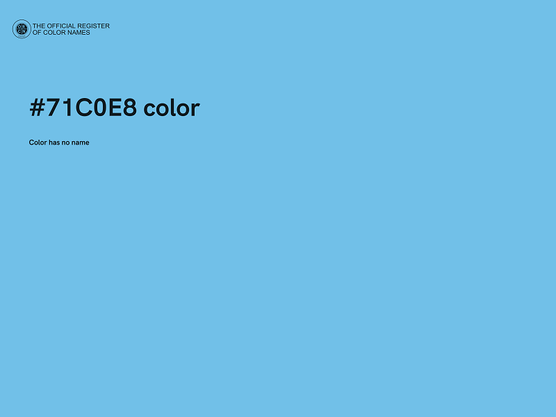 #71C0E8 color image