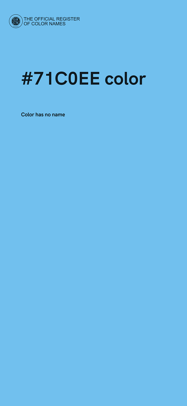 #71C0EE color image