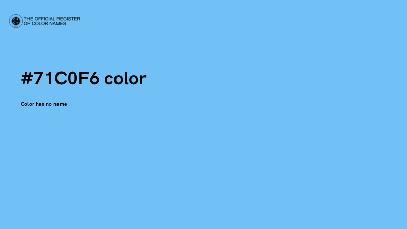 #71C0F6 color image