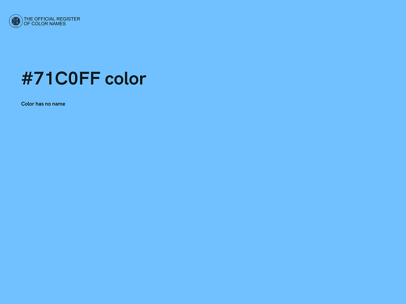 #71C0FF color image