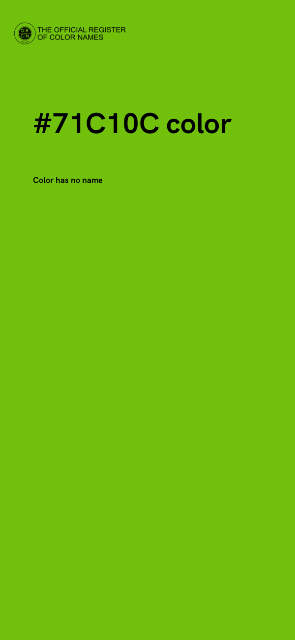 #71C10C color image