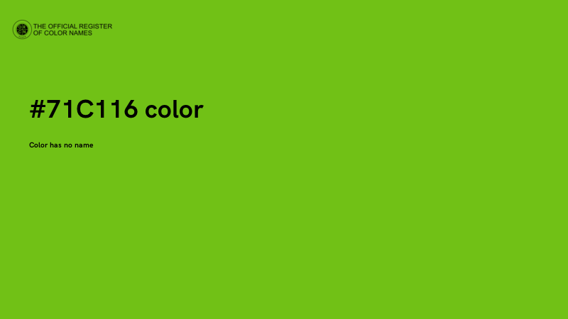 #71C116 color image