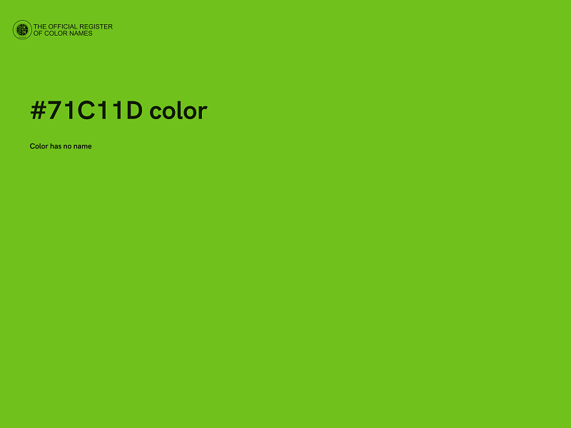 #71C11D color image