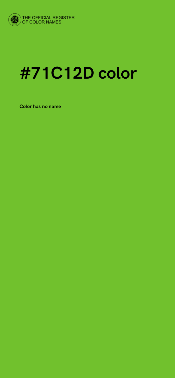 #71C12D color image
