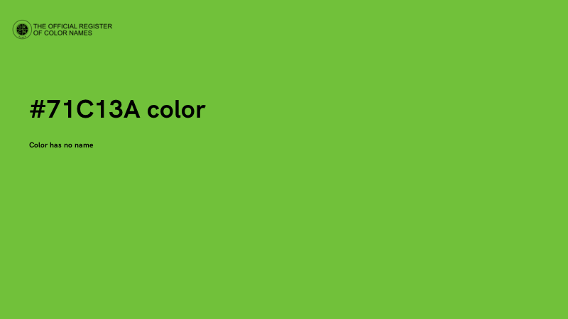 #71C13A color image