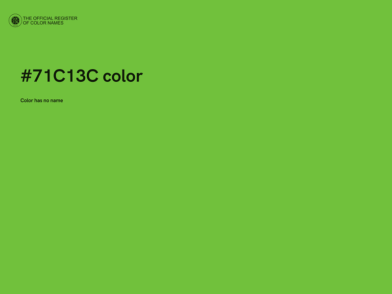 #71C13C color image