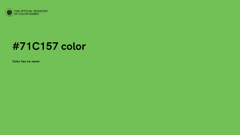 #71C157 color image