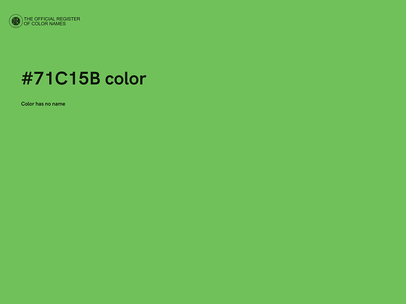 #71C15B color image