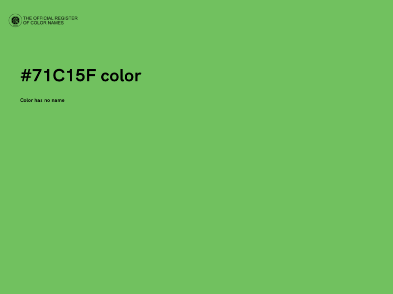 #71C15F color image