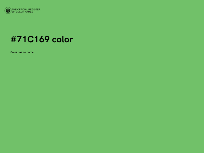 #71C169 color image
